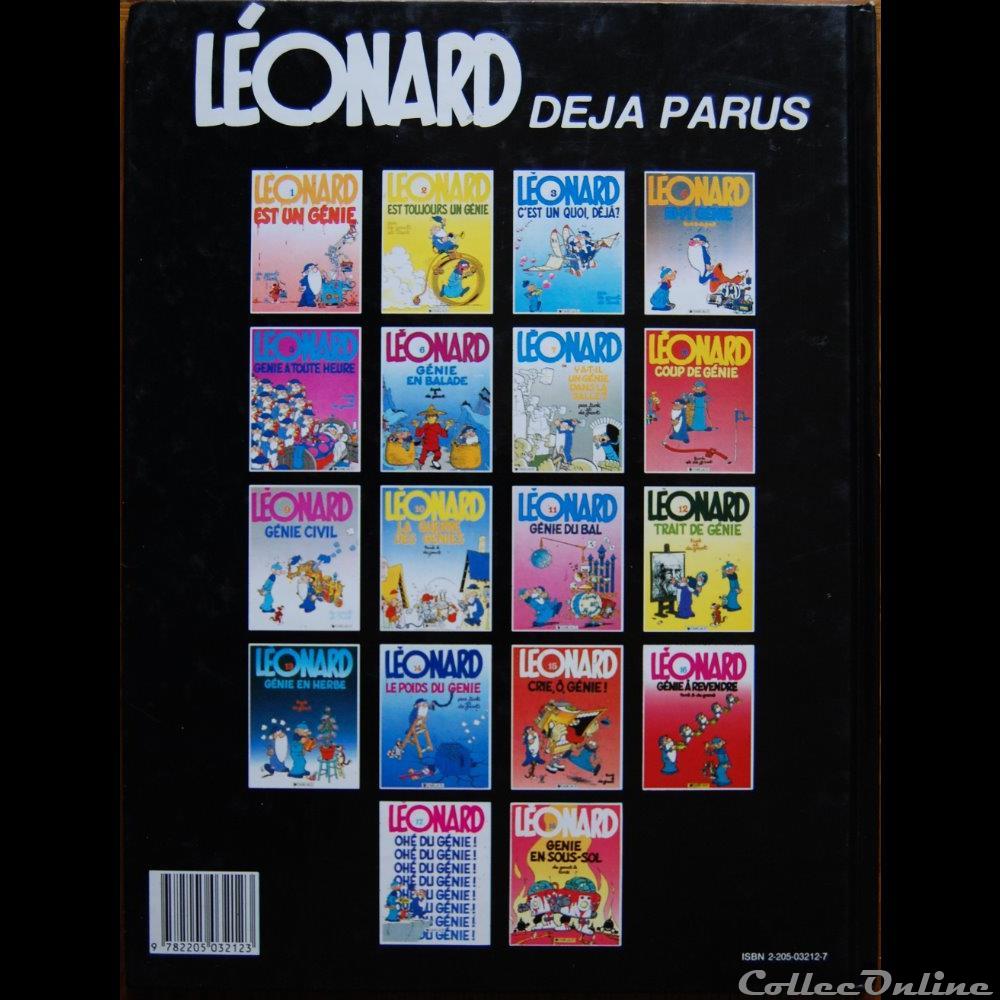 Léonard - 05 - Génie à toute heure - Rééd. 1991 livres bd revues bandes dessinees leonard 05 genie a toute heure reed 1991