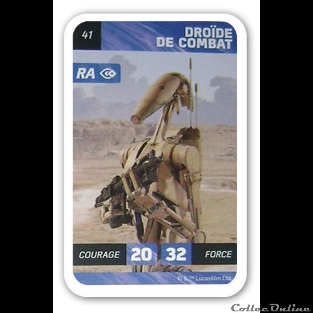 jeux jouet jeu carte collectionner 41 droide de combat