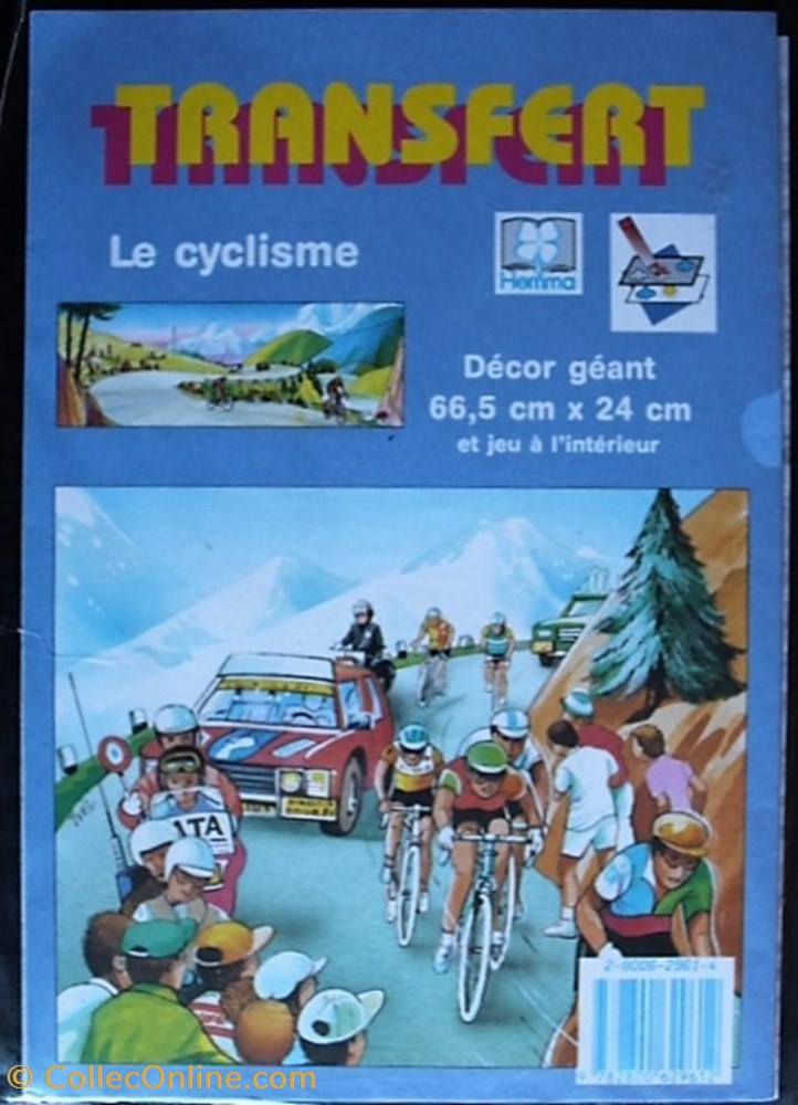 Décorama - Hemma Transfert - Le cyclisme divers decorations magnets autocollants decalcomanies decorama hemma transfert le cyclisme
