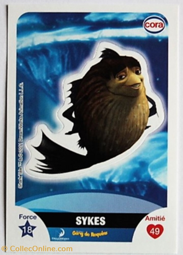 Dreamworks Cora 2011 - S086 - Gang de requins - Sykes jeux jouets jeu carte collectionner dreamworks cora 2011 s086 gang de requins sykes
