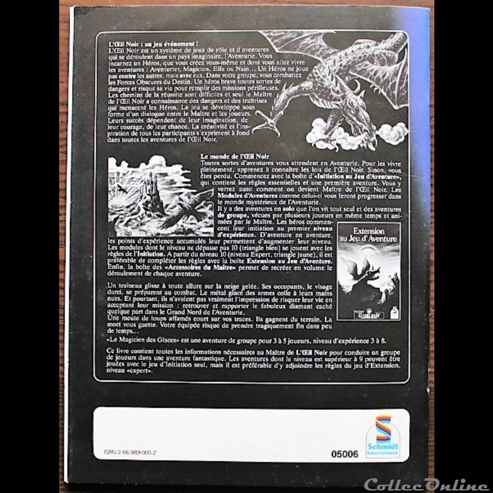 jeux jouets roles jeu de role oeil noir 08 le magicien des glaces