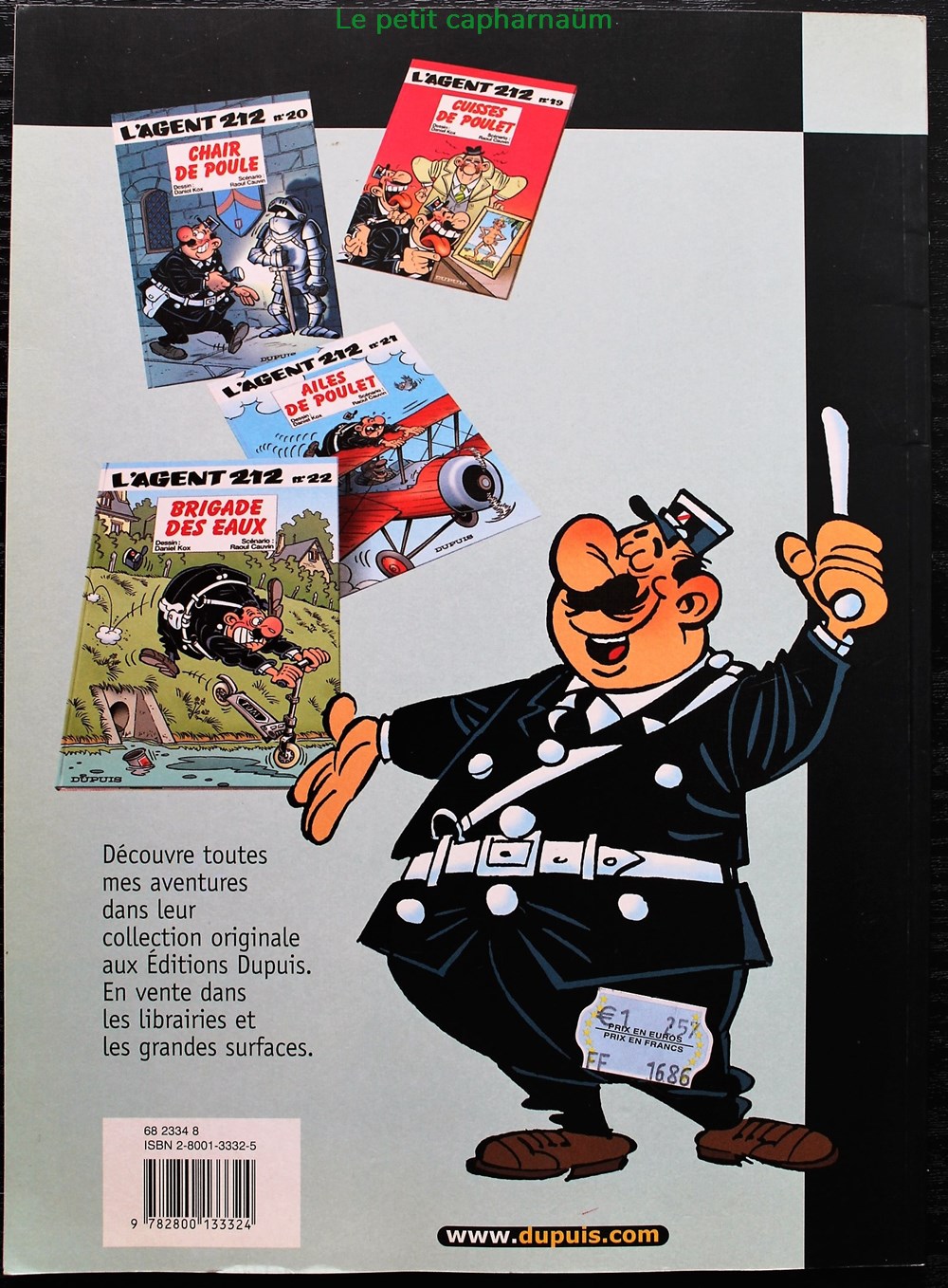 L'agent 212 - 01 - 24 heures sur 24 - Rééd. 2002 Collection pirate livres bd revues bandes dessinees l agent 212 01 24 heures sur 24 reed 2002 collection pirate