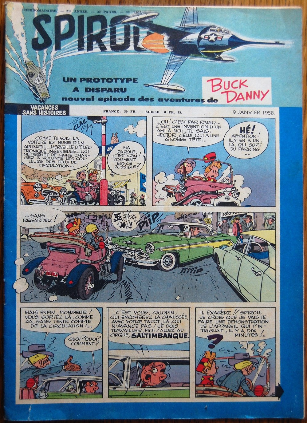 Spirou - 1030 - Couverture Buck Dany livres bd revues spirou 1030 couverture buck dany