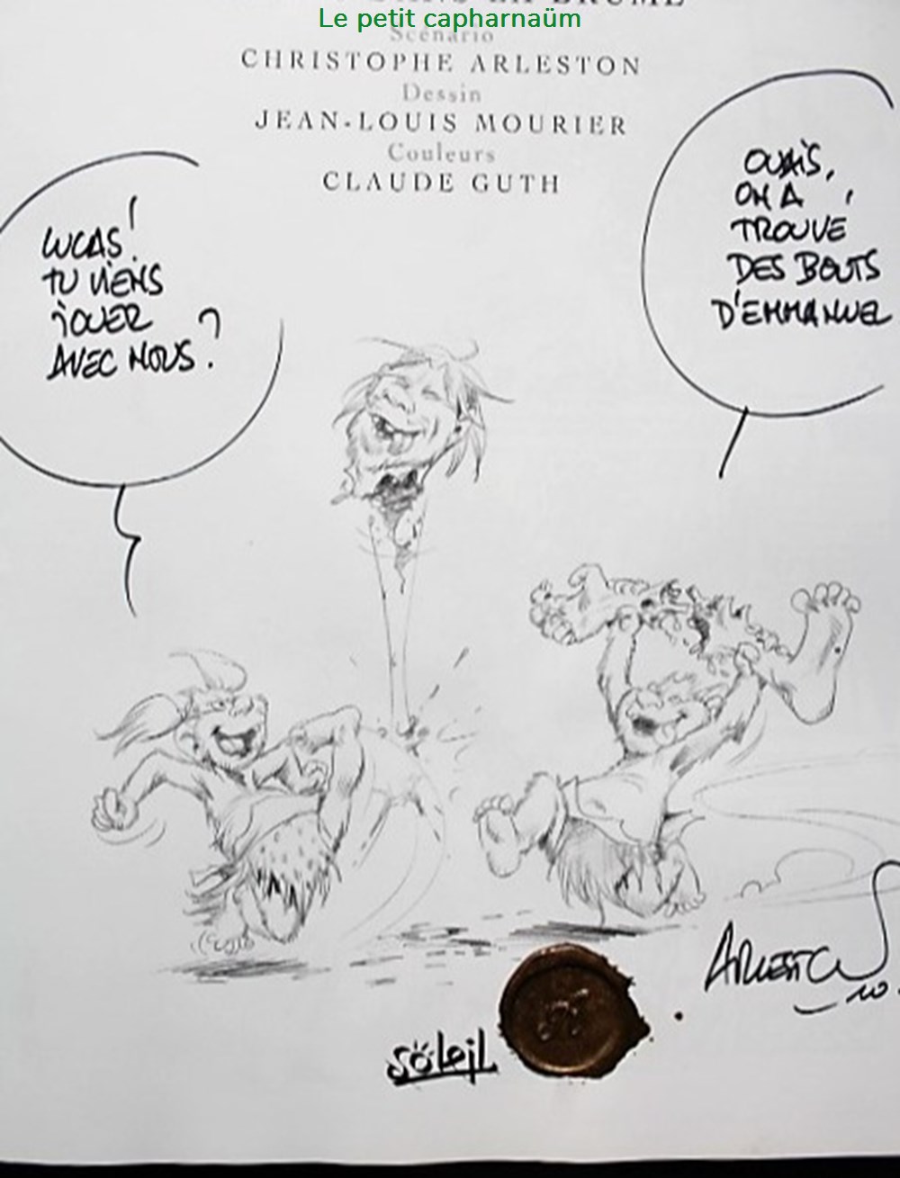 Trolls de Troy - 06 - Trolls dans la brume - Rééd. TL 2007 avec dédicace Mourier 6 livres bd revues bandes dessinees trolls de troy 06 trolls dans la brume reed tl 2007 avec dedicace mourier