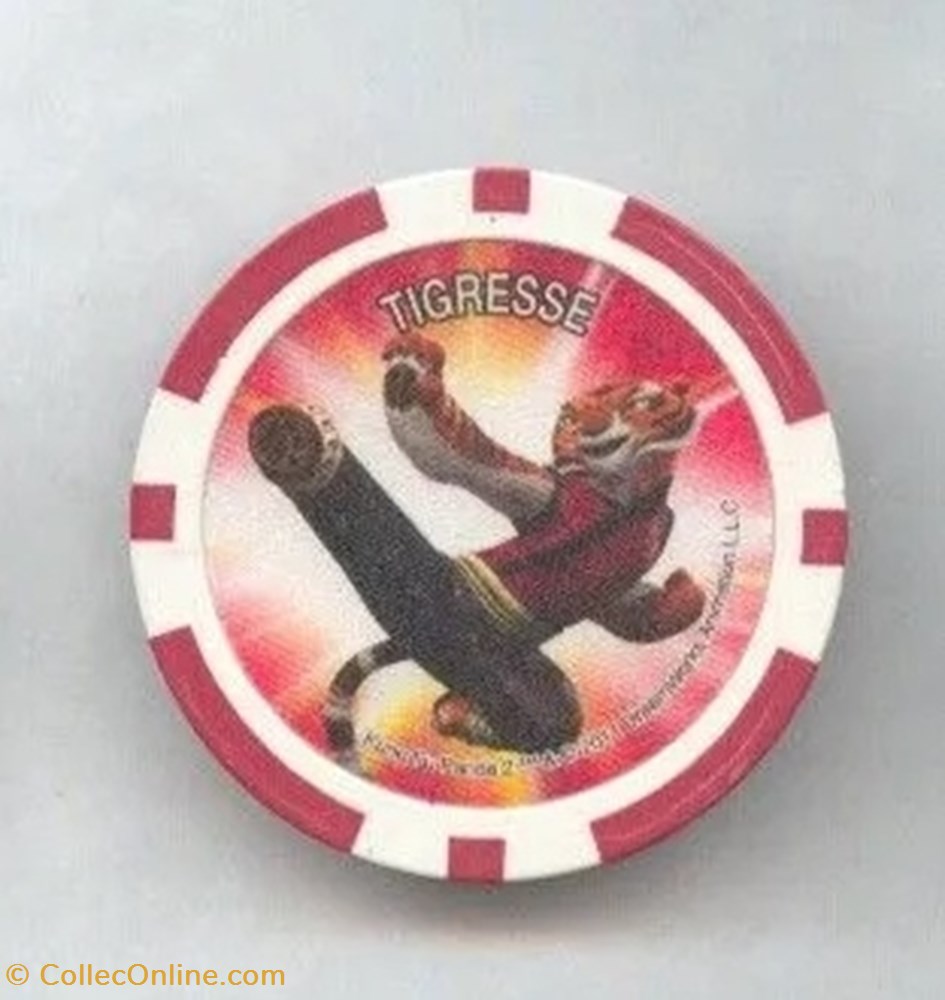Dreamworks Cora 2011 - J03 - Kung Fu Panda - Tigresse jeux jouets jeu de carte collectionner dreamworks cora 2011 j03 kung fu panda tigresse