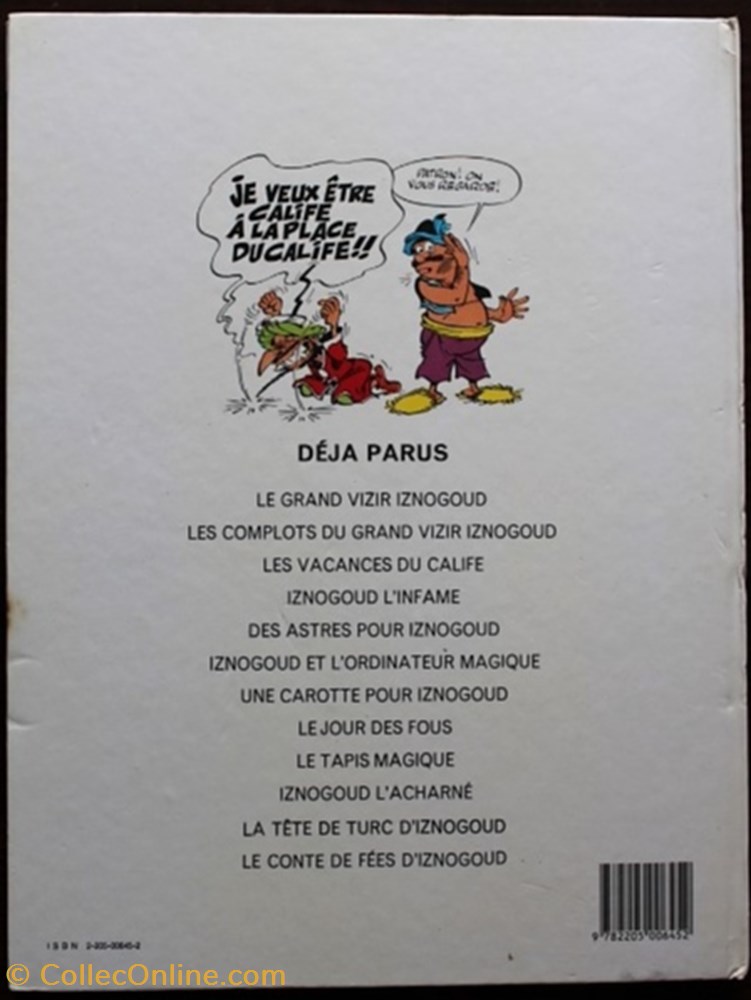 livres bd revues bandes dessinees iznogoud 08 le jour des fous reed 1986