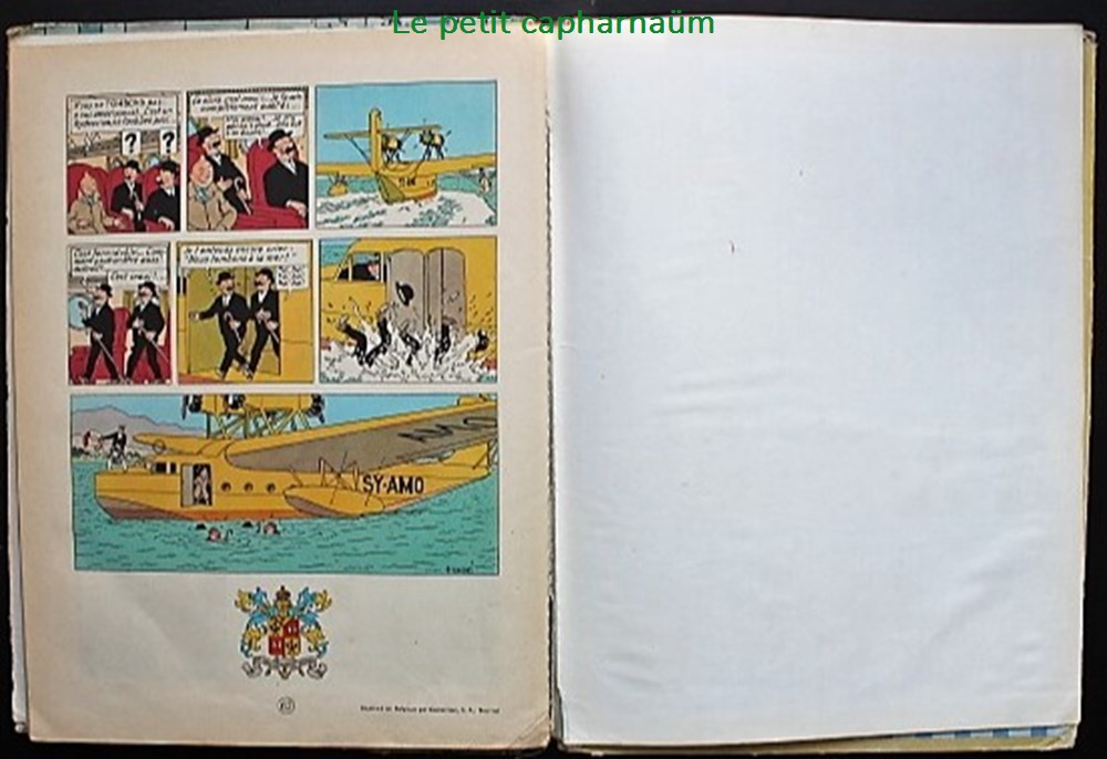 Tintin - 08 - Le sceptre d'Ottokar - Rééd. 1963 - B33 8 livres bd revues bandes dessinees tintin 08 le sceptre ottokar reed 1963 b33