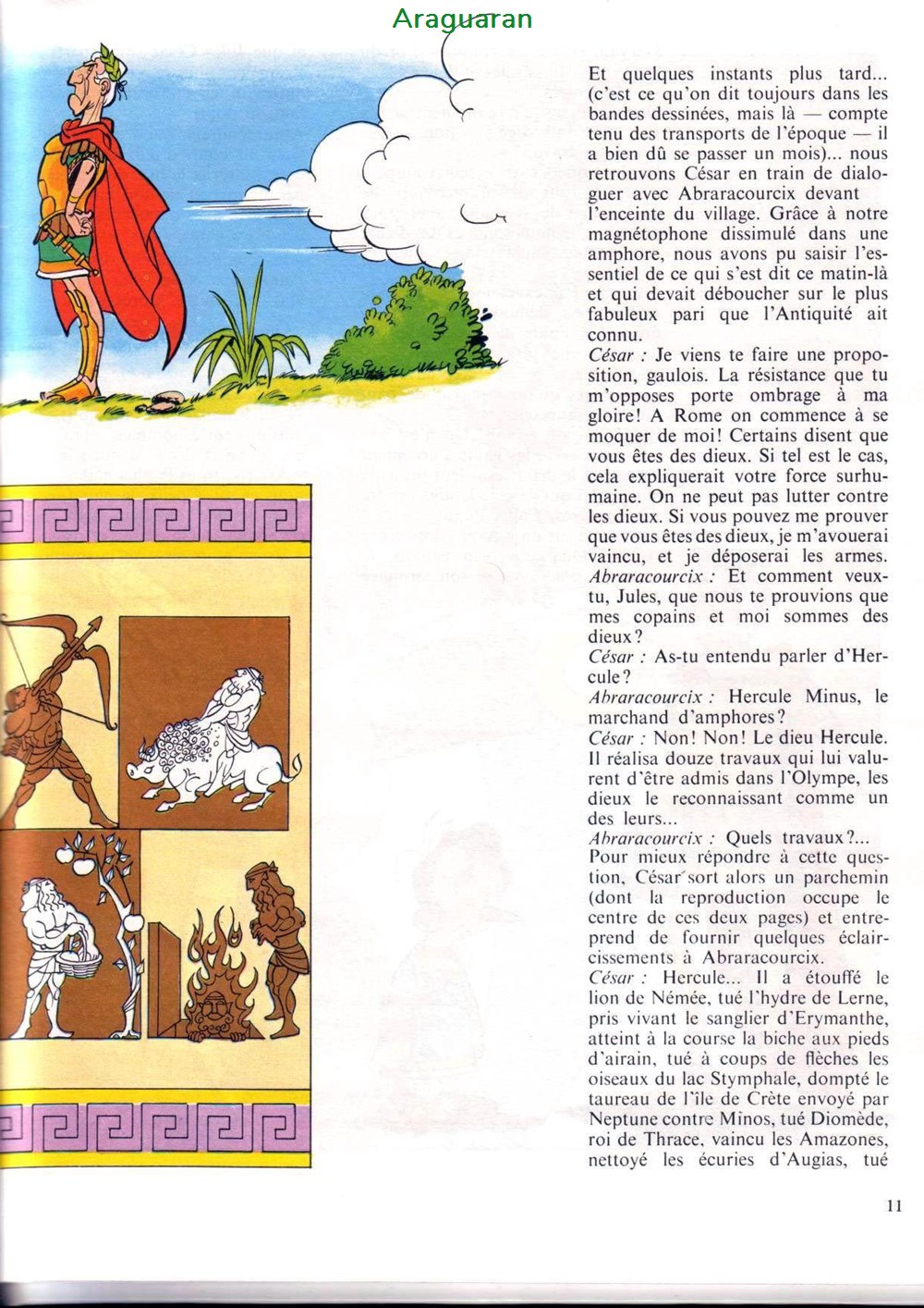 Album Animation - Astérix - 01 - Les 12 travaux d'Astérix 8 livres bd revues bandes dessinees album animation asterix 01 les 12 travaux asterix