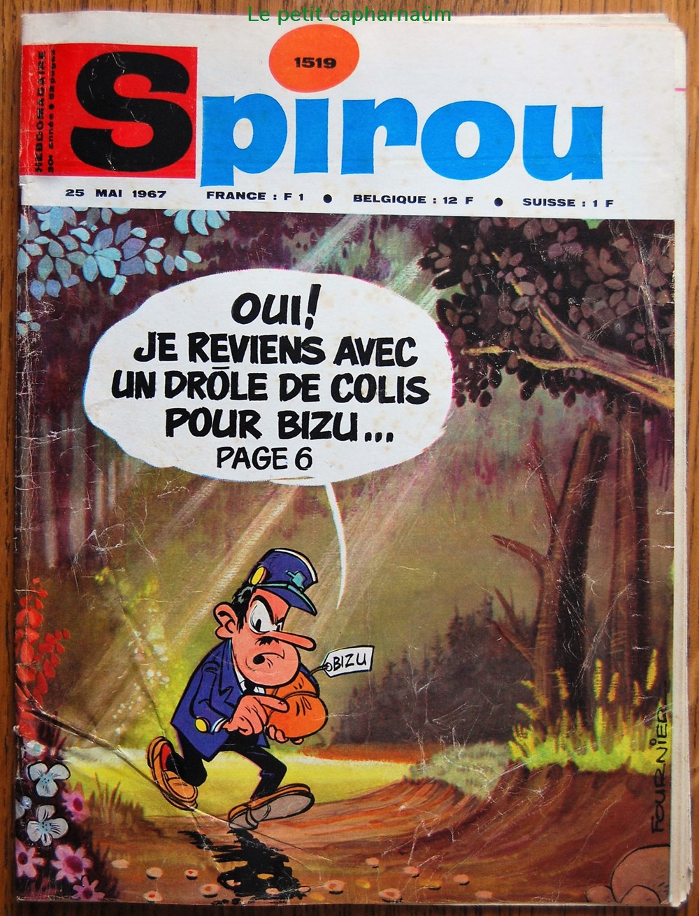 Spirou - 1519 - Couverture : Bizu livres bd revues spirou 1519 couverture bizu