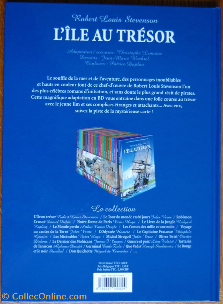 Les incontournables de la littérature en BD - 01 - L'île au trésor - EO 2010 livres revues bandes dessinees les incontournables de la litterature en bd 01 ile au tresor eo 2010