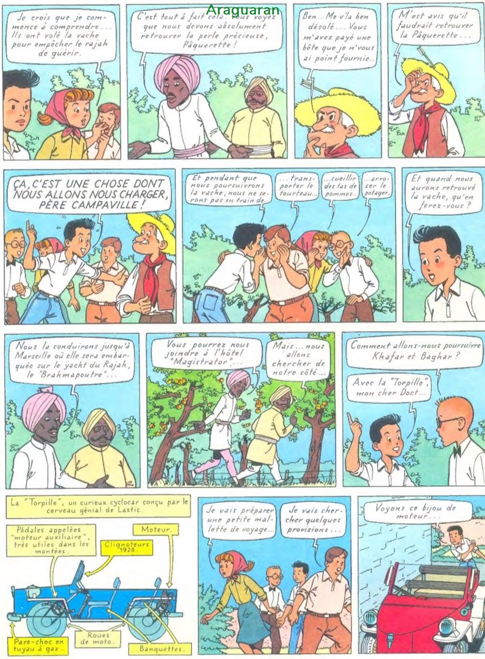Album - 4 as (Les) - 03 - Les 4 as et la vache sacrée 8 livres bd revues bandes dessinees album 4 as les 03 les 4 as et la vache sacree