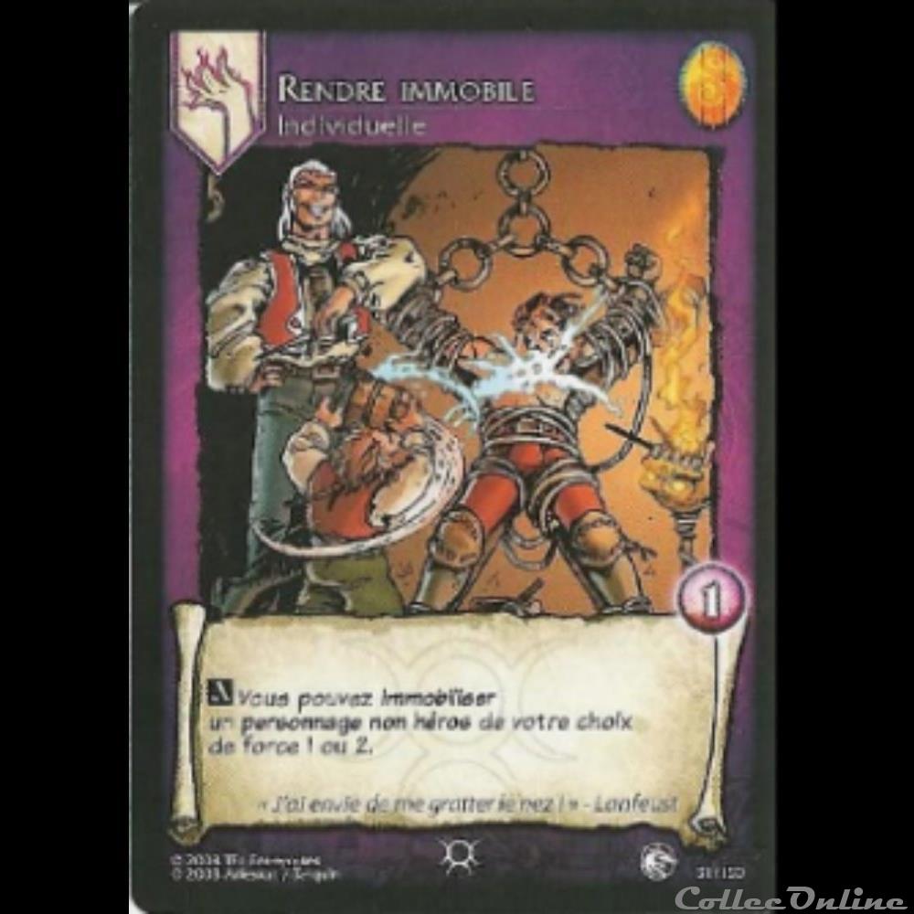 Lanfeust de Troy - 051 - Rendre immobile jeux jouet jeu carte collectionner lanfeust de troy 051 rendre immobile
