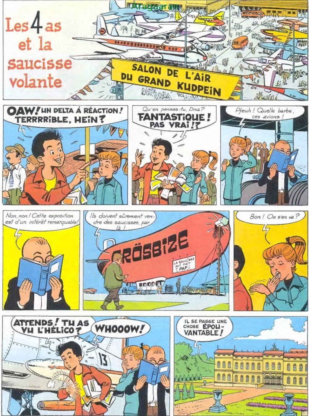 Album - 4 as (Les) - 14 - Les 4 as et la saucisse volante 2 livres bd revues bandes dessinees album 4 as les 14 les 4 as et la saucisse volante