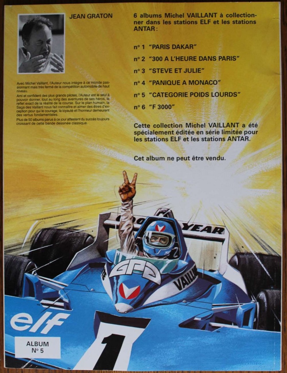 Michel Vaillant - 49 - Catégorie poids lourds - Rééd. Publicitaire Elf 1987 livres bd revues bandes dessinees michel vaillant 49 categorie poids lourds reed publicitaire elf 1987