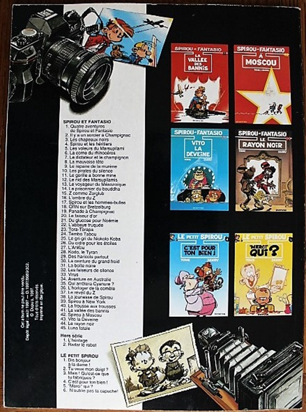 Spirou et Fantasio - 38 - La jeunesse de Spirou - Rééd. Publicitaire Jean Caby 1997 livres bd revues bandes dessinees spirou et fantasio 38 la jeunesse de spirou reed publicitaire jean caby 1997