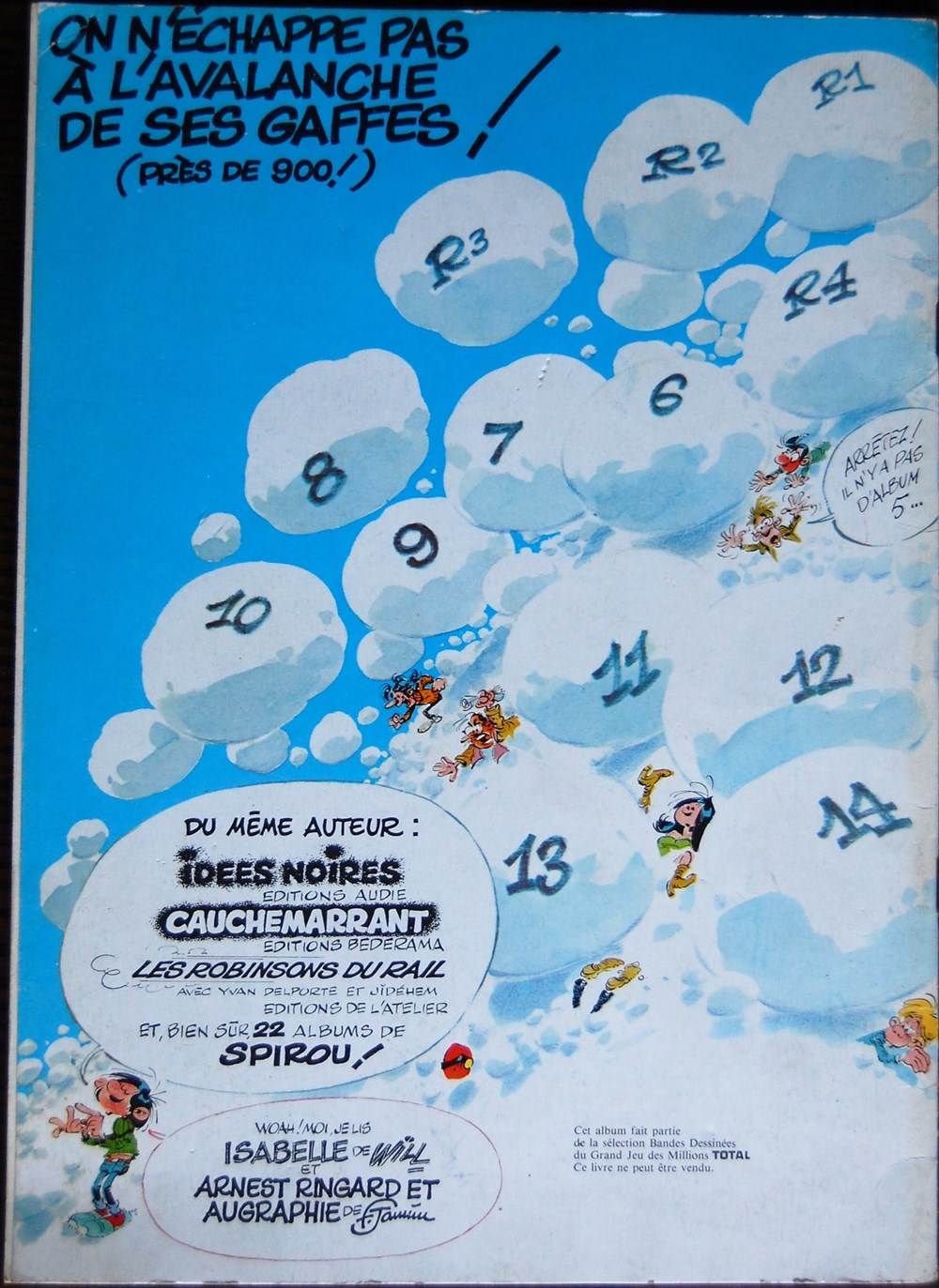 Gaston - 14 - La saga des gaffes - Rééd. Publicitaire Total 1988 livres bd revues bandes dessinees gaston 14 la saga des gaffes reed publicitaire total 1988