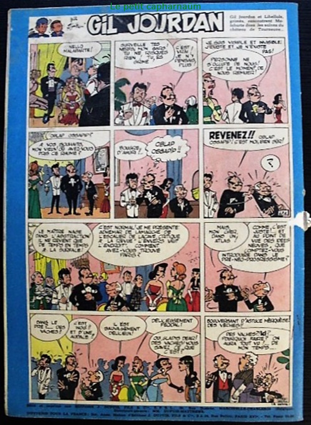 Spirou - 1013 - Couverture : les petits hommes livres bd revues spirou 1013 couverture les petits hommes