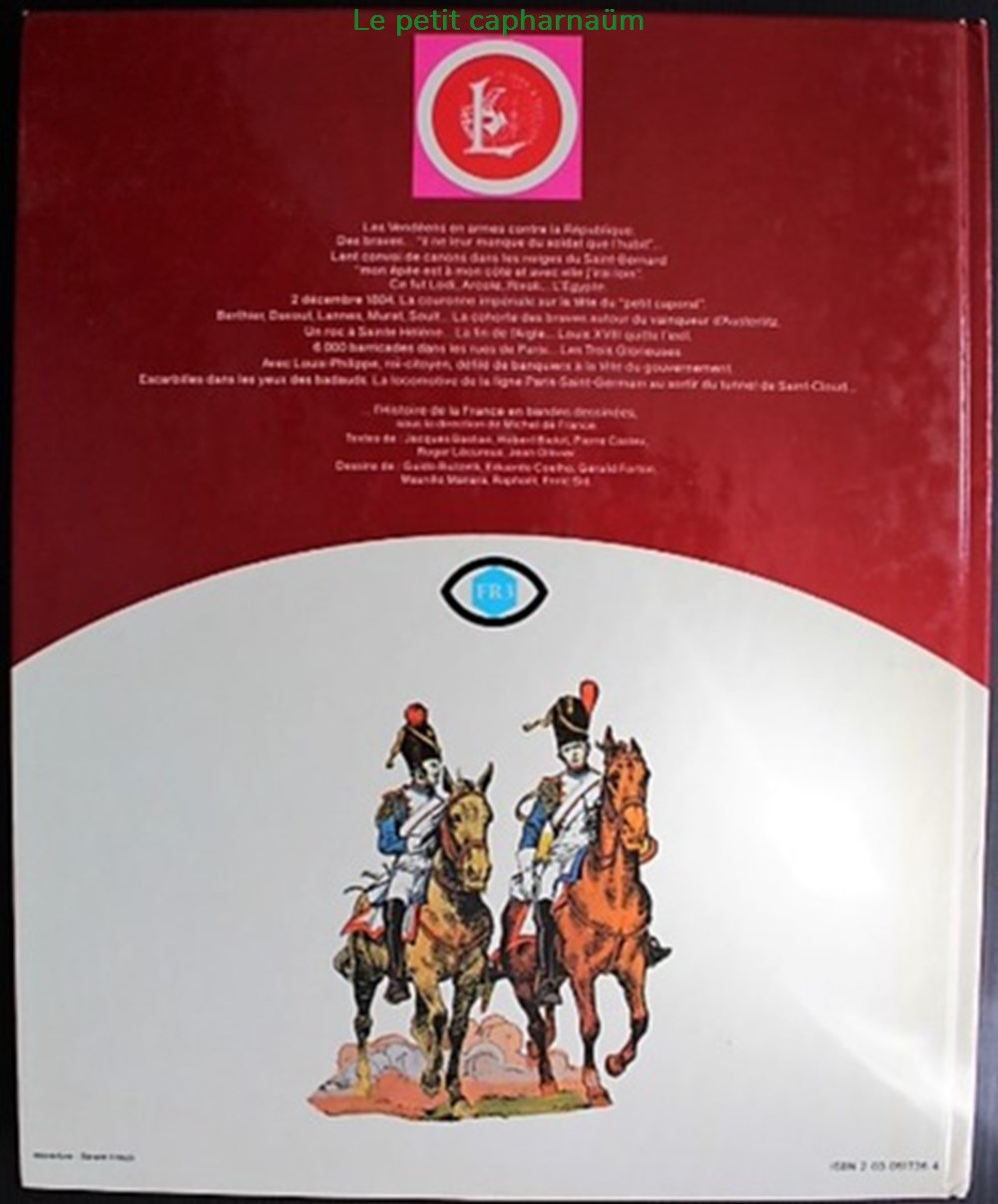 Histoire de France en BD - INT 06 - De Bonaparte à Louis-Philippe - Rééd. 1977 livres revues bandes dessinees histoire de france en bd int 06 de bonaparte a louis philippe reed 1977