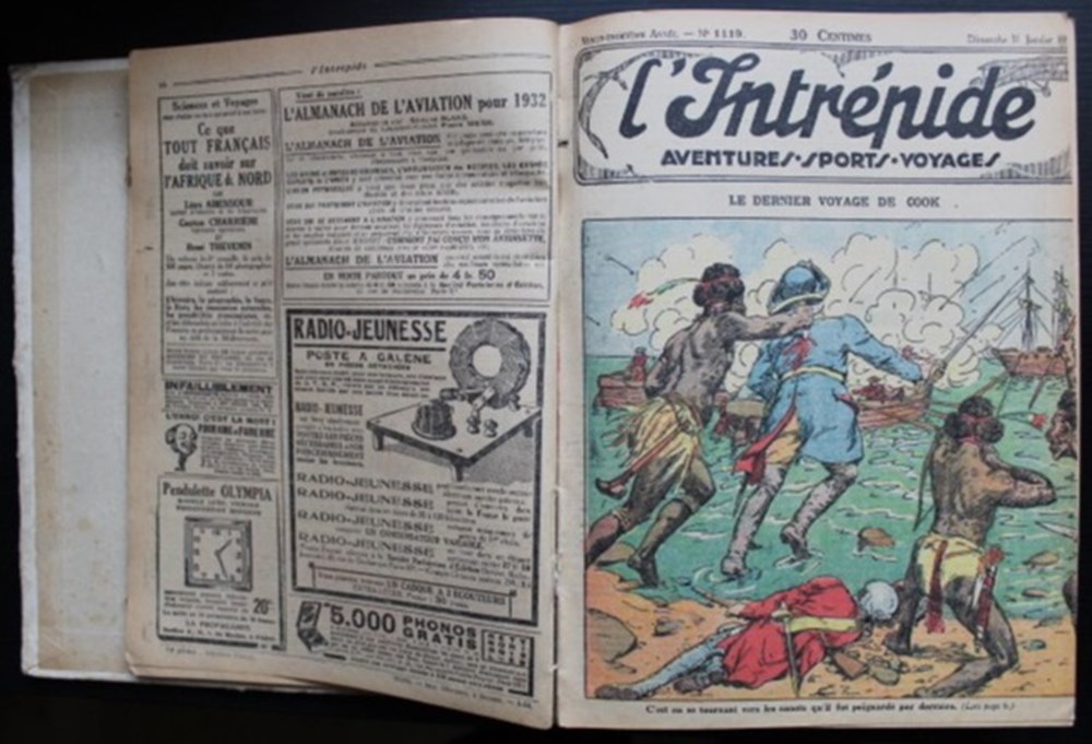 L'intrépide (avant-guerre) - Recueil 23 ème année - Du n° 1115 à 1166 -1932 5 livres bd revues vieux journaux l intrepide avant guerre recueil 23 eme annee du n 1115 a 1166 1932