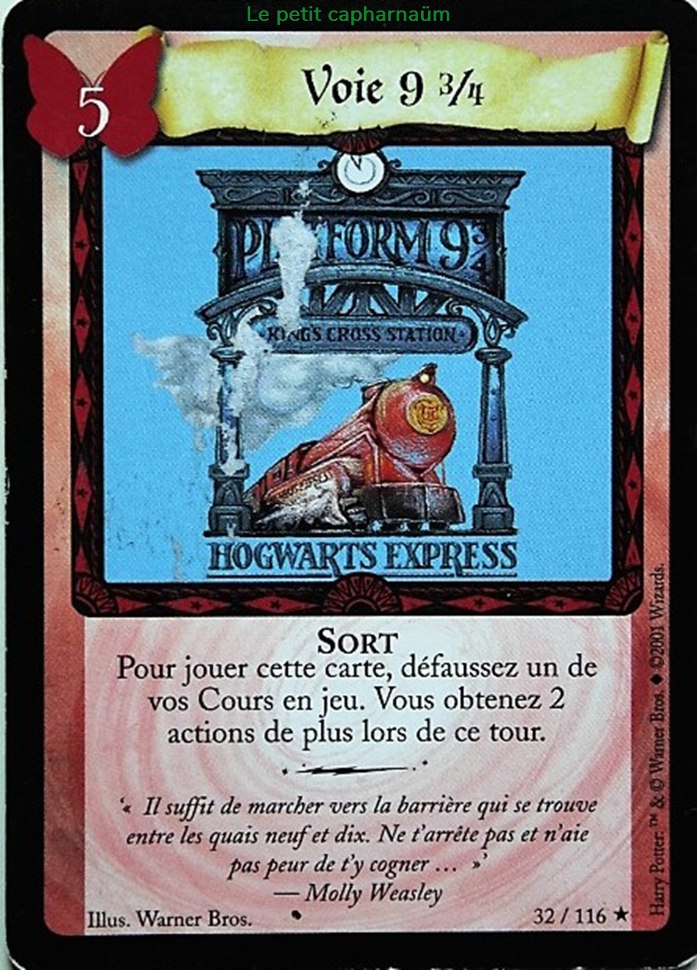 TCG Harry Potter - Set de base - 032 - Voie 9 3/4 - Rare jeux societe jouets jeu carte collectionner tcg harry potter set de base 032 voie 9 3 4 rare