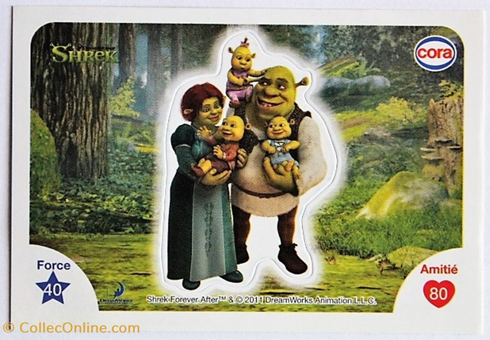 jeux jouets jeu de carte collectionner dreamworks cora 2011 s002 shrek