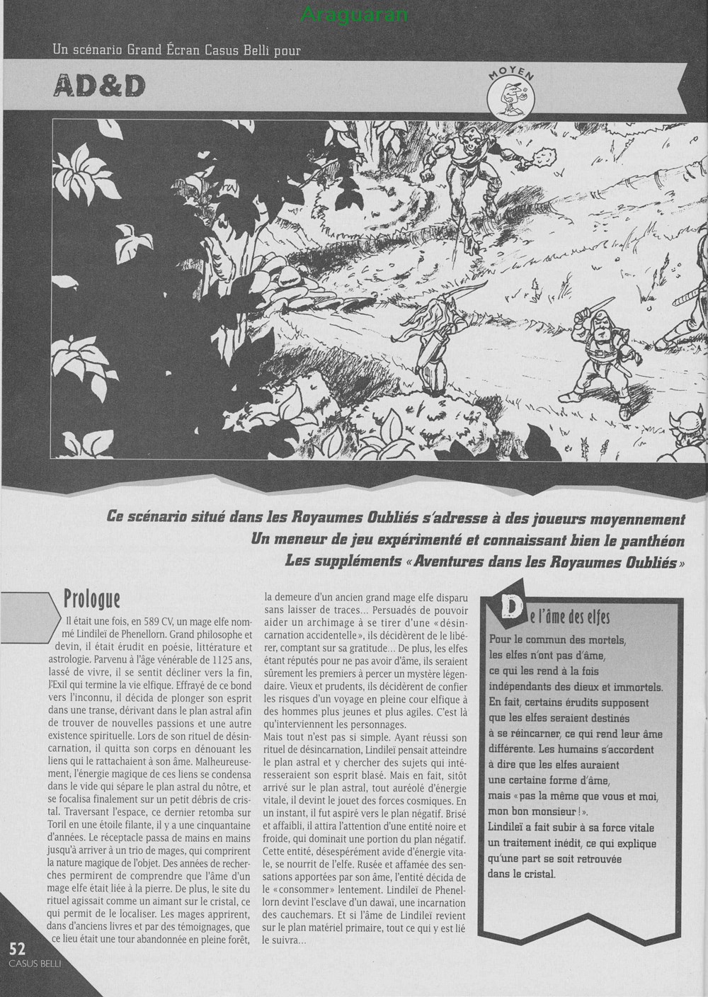 Scénario - AD&D2 - L'invité des ombres (Royaumes oubliés / Valherse) jeux societe jouets roles scenario ad d2 invite des ombres royaumes oublies valherse