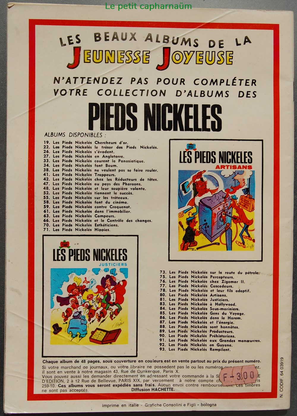 Bibi Fricotin - 102 - L'enquête éclair - EO 1976 livres bd revues bandes dessinees bibi fricotin 102 enquete eclair eo 1976