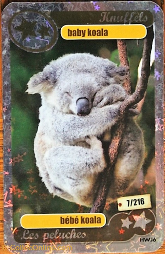 TCG Les héros de notre planète - 007 - Bébé koala - Rare, حجم الصورة 650x1000