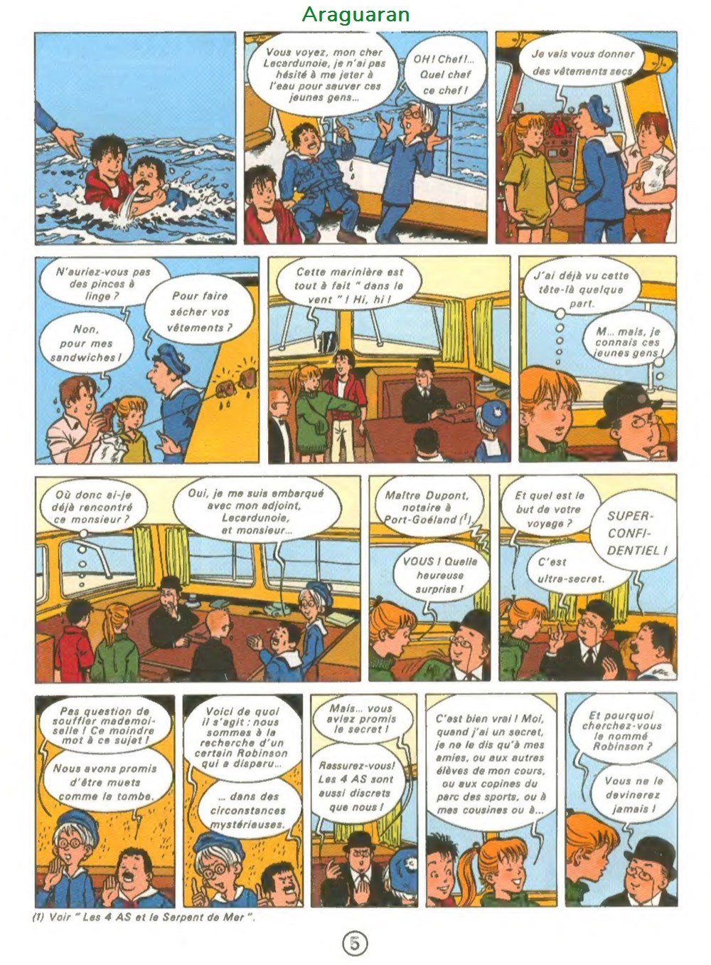 Album - 4 as (Les) - 09 - Les 4 as et l'île du Robinson 4 livres bd revues bandes dessinees album 4 as les 09 les 4 as et ile du robinson