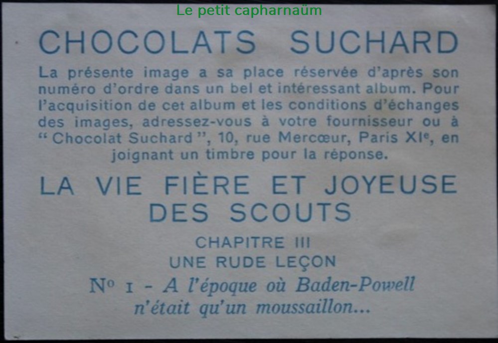 Image / Chromo - La vie fière et joyeuse des scouts - III-01 - Moussaillon documents anciens chromos images alimentaires image chromo la vie fiere et joyeuse des scouts iii 01 moussaillon