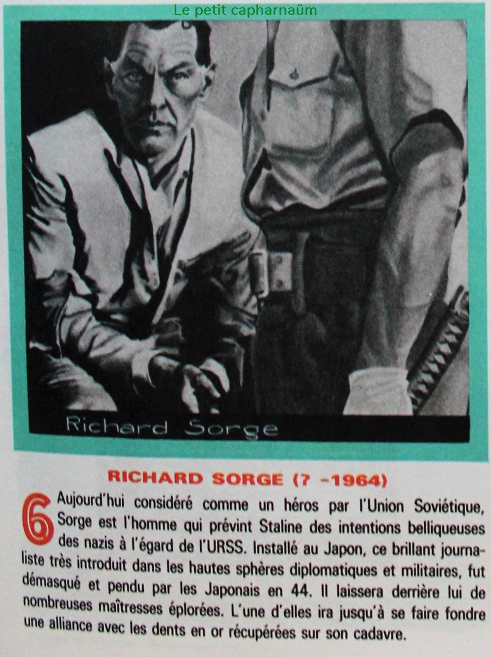 documents anciens autres espion richard sorge