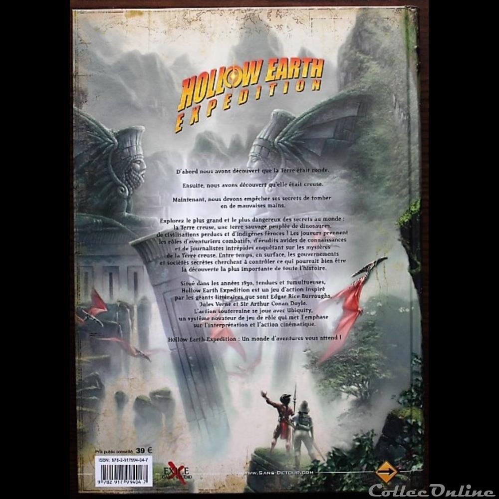 jeux societe jouets roles jeu de role hollow earth expedition 1 livre des regles