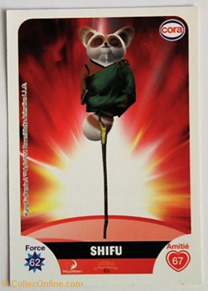 Dreamworks Cora 2011 - C061 - Kung Fu Panda - Shifu jeux jouets jeu de carte collectionner dreamworks cora 2011 c061 kung fu panda shifu