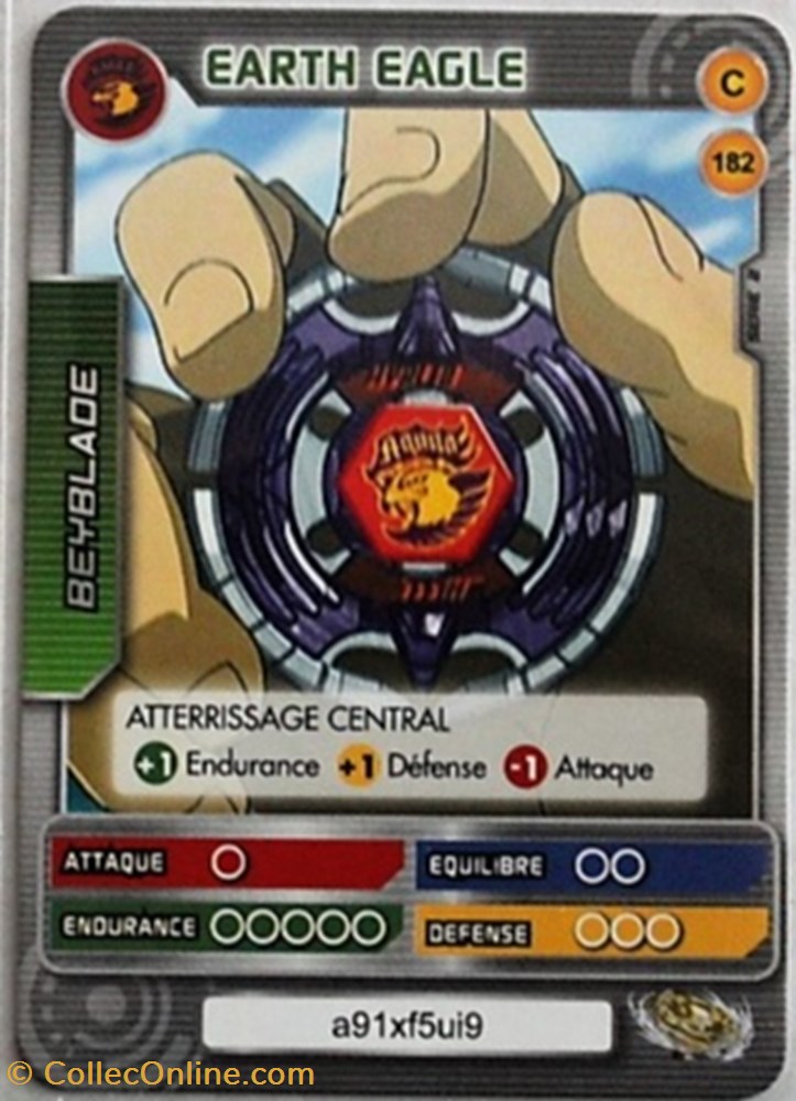 TCG Beyblade - 182/240 - Earth Eagle jeux jouets jeu carte collectionner tcg beyblade 182 240 earth eagle