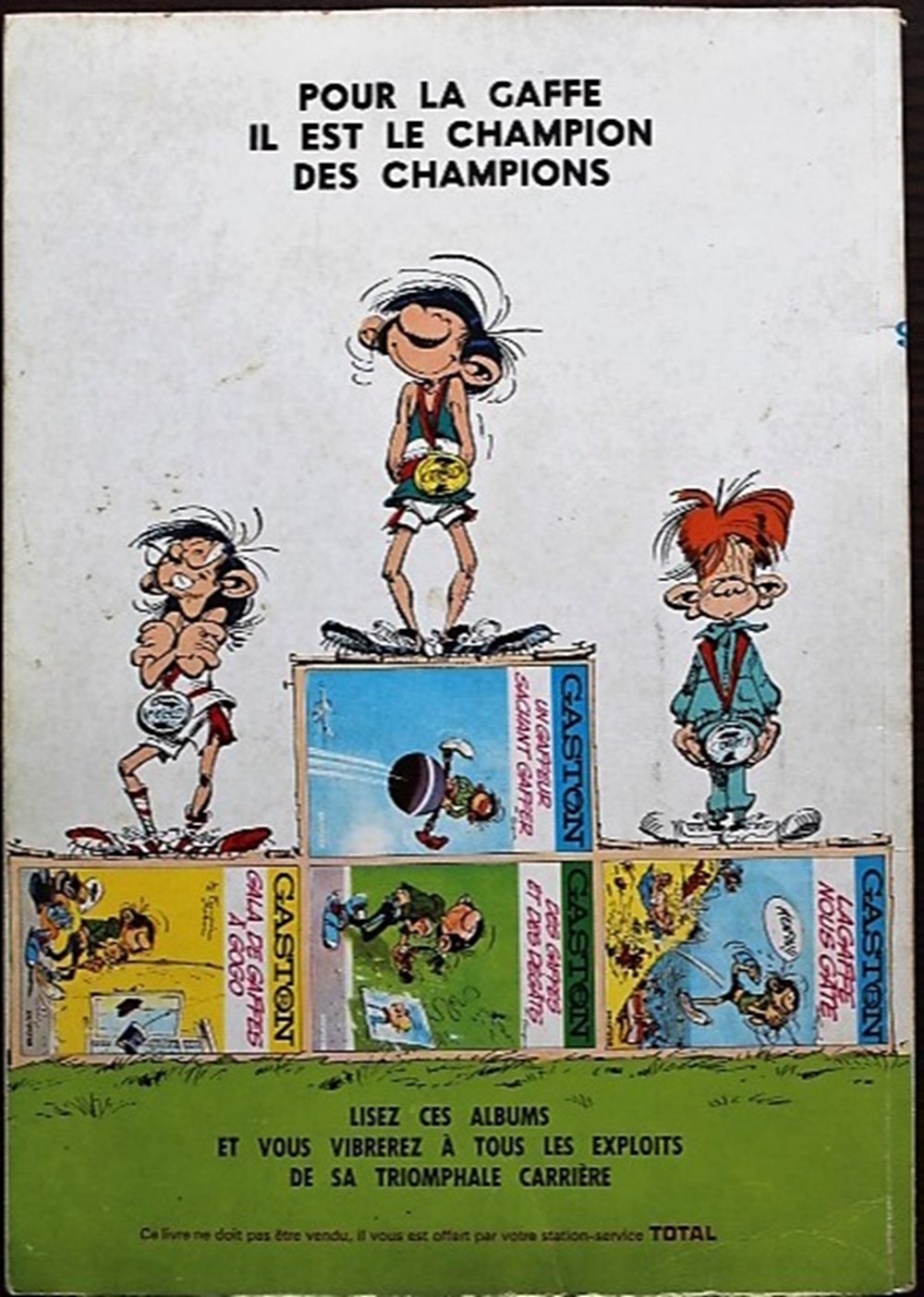 Gaston - 09 - Le cas Lagaffe - Rééd. Publicitaire Total 1972 livres bd revues bandes dessinees gaston 09 le cas lagaffe reed publicitaire total 1972
