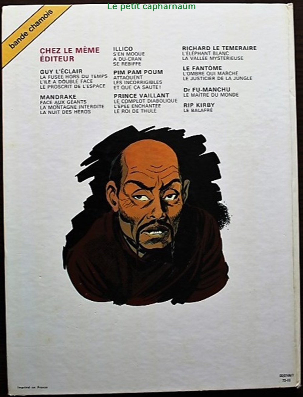 Dr Fu Manchu - 01 - Le maître du monde - EO 1975 livres bd revues bandes dessinees dr fu manchu 01 le maitre du monde eo 1975