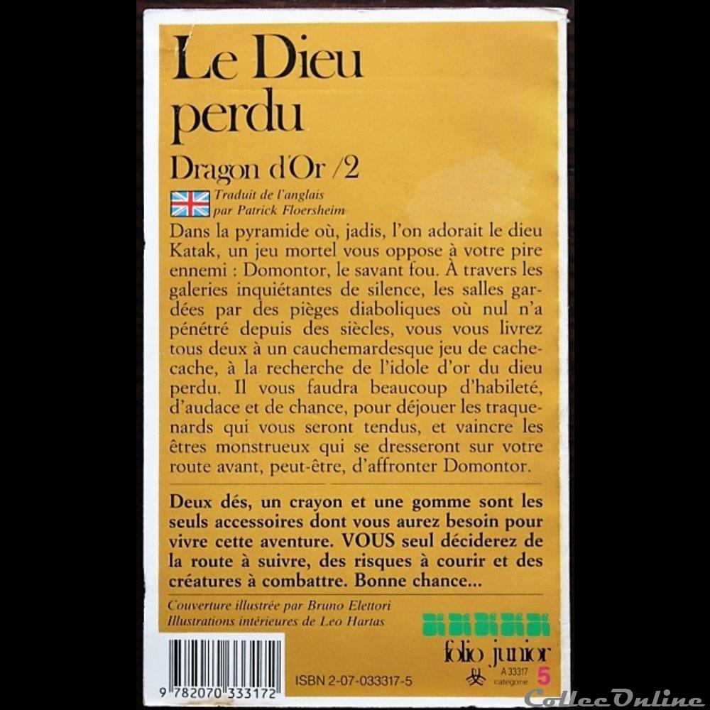 jeux de societe jouets livre dont vous etes heros ldvelh dragon or 2 le dieu perdu