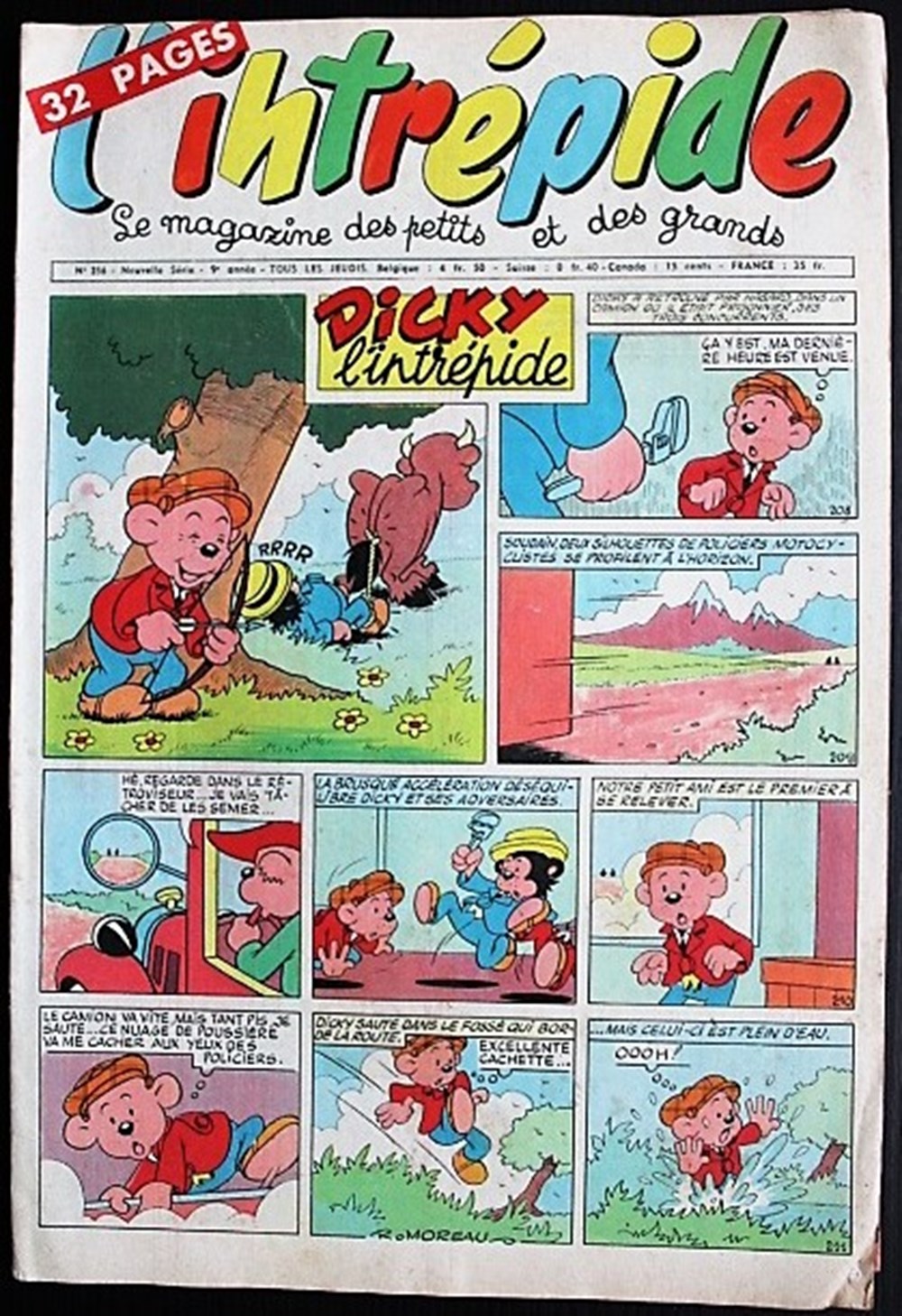 L'intrépide (2ème série) - N° 356 - 23 août 1956 livres bd revues vieux journaux l intrepide 2eme serie n 356 23 aout 1956