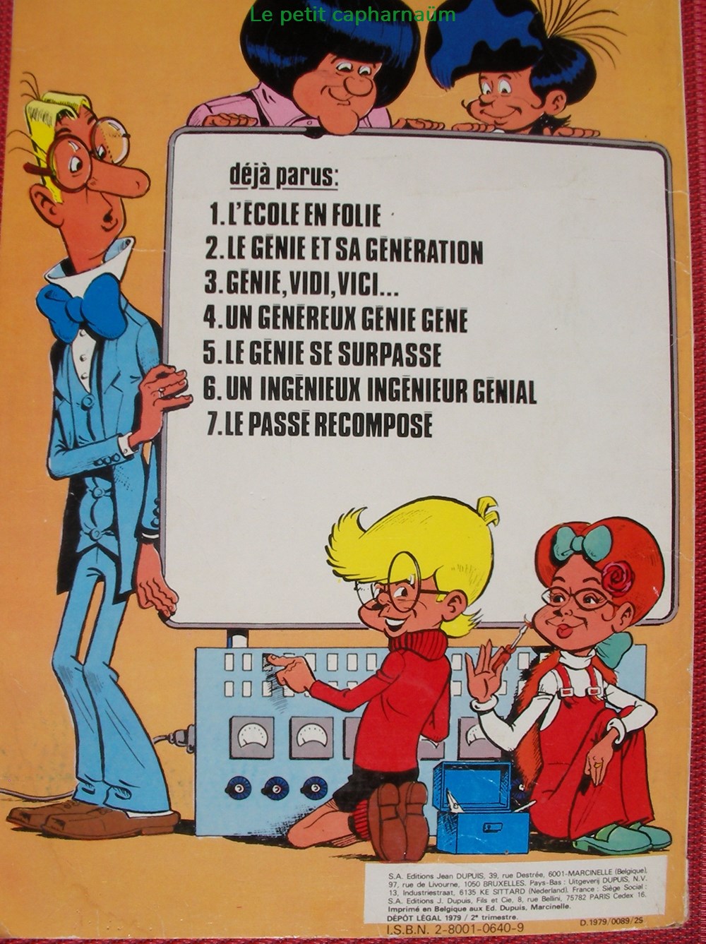 Génial Olivier - 07 - Le passé recomposé - EO 1979 livres bd revues bandes dessinees genial olivier 07 le passe recompose eo 1979