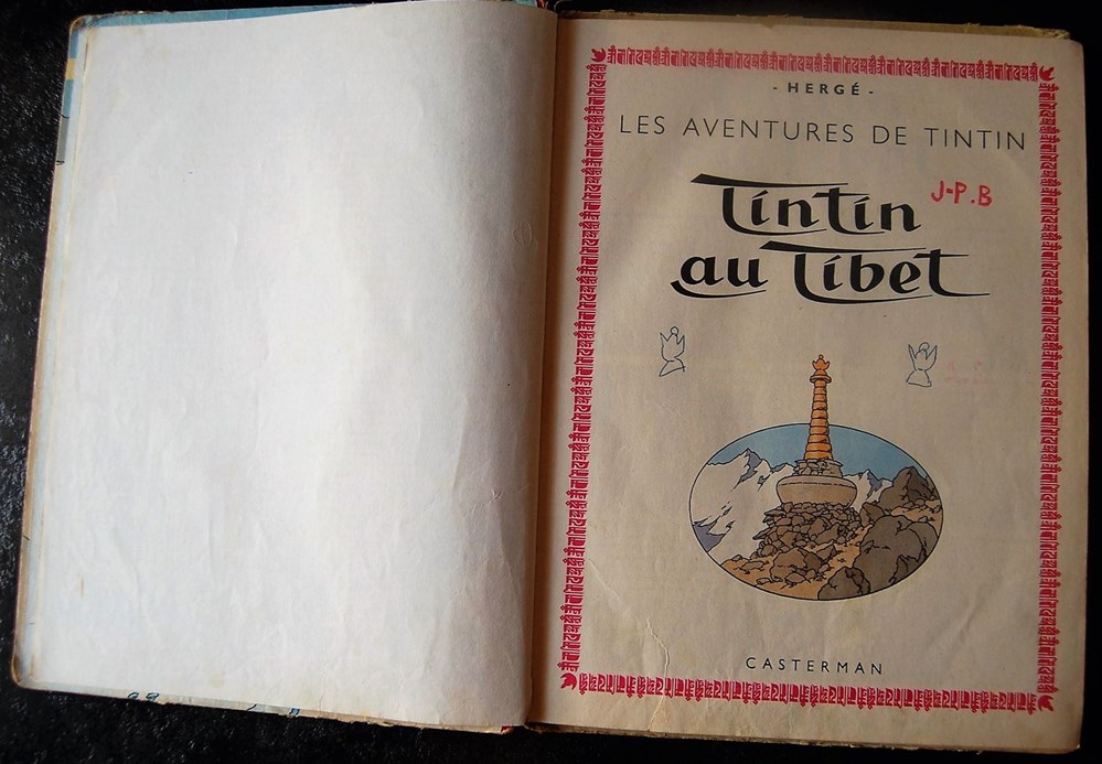 Tintin - 20 - Tintin au Tibet - EO 1960 - B29 4 livres bd revues bandes dessinees tintin 20 tintin au tibet eo 1960 b29