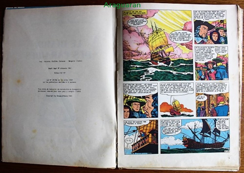 livres bd revues bandes dessinees album barbe rouge 01 le demon des caraibes eo 1961