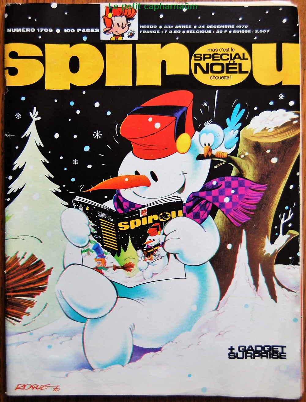 Spirou - 1706 - Couverture : Noel livres bd revues spirou 1706 couverture noel