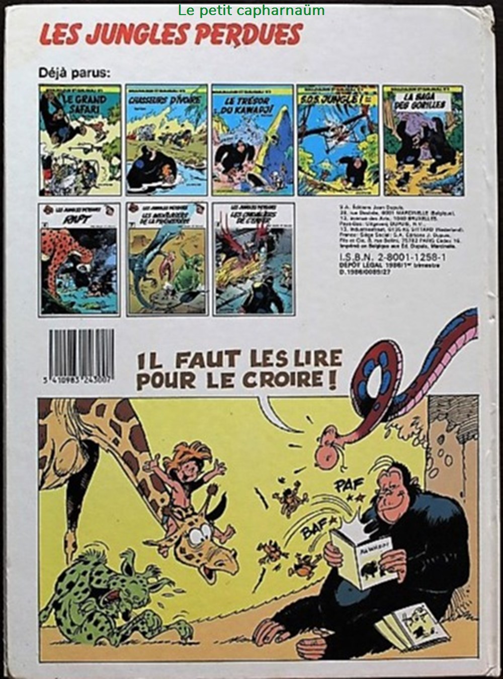 Les jungles perdues - 08 - Les chevaliers de l'enfer - EO 1986 livres bd revues bandes dessinees les jungles perdues 08 les chevaliers de enfer eo 1986