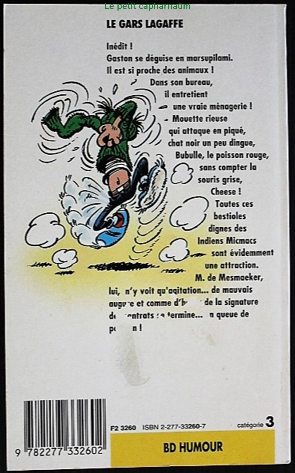 Gaston (Poche) - 14 - Le gars Lagaffe - J'ai Lu 1995 livres bd revues bandes dessinees gaston poche 14 le gars lagaffe ai lu 1995