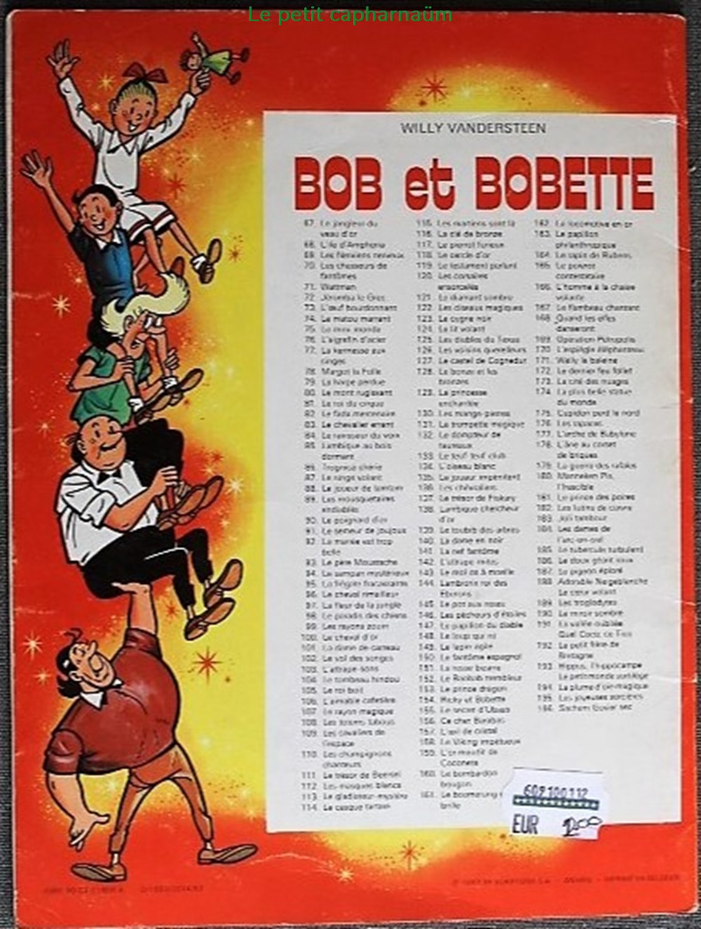 Bob et Bobette (3ème série) - HS - L'île inconnue - EO Publicitaire Presto Print 1983 livres bd revues bandes dessinees bob et bobette 3eme serie hs ile inconnue eo publicitaire presto print 1983
