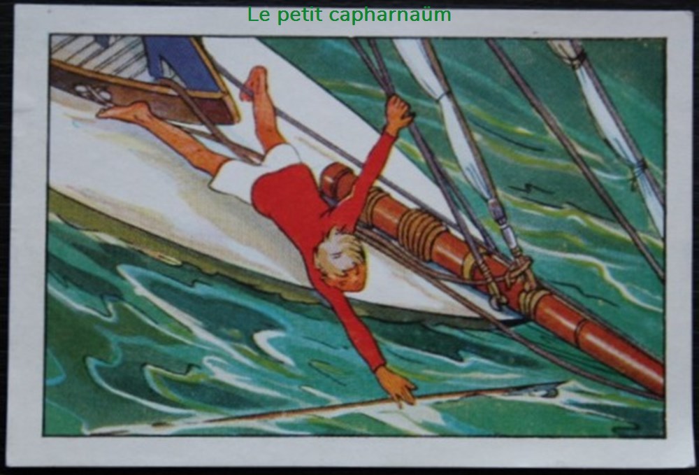 Image / Chromo - La vie fière et joyeuse des scouts - III-08 - Je saisis enfin la gaffe documents anciens chromos images alimentaires image chromo la vie fiere et joyeuse des scouts iii 08 je saisis enfin la gaffe