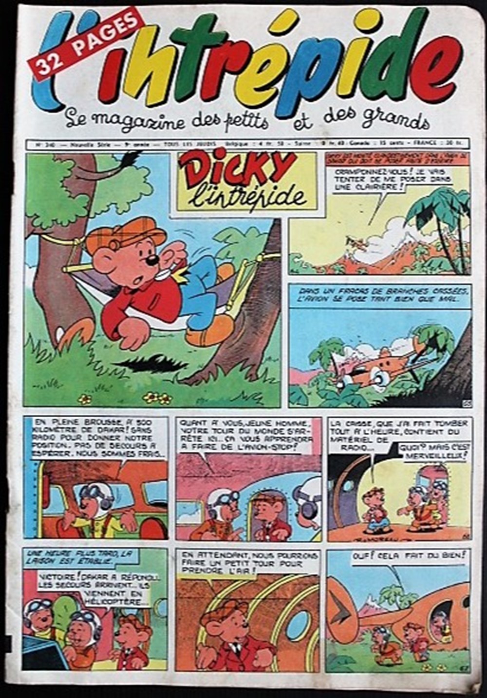 L'intrépide (2ème série) - N° 340 - 03 mai 1956 livres bd revues vieux journaux l intrepide 2eme serie n 340 03 mai 1956