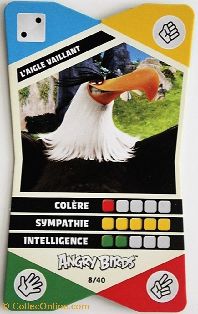 jeux jouets jeu de carte collectionner angry birds c08 aigle vaillant