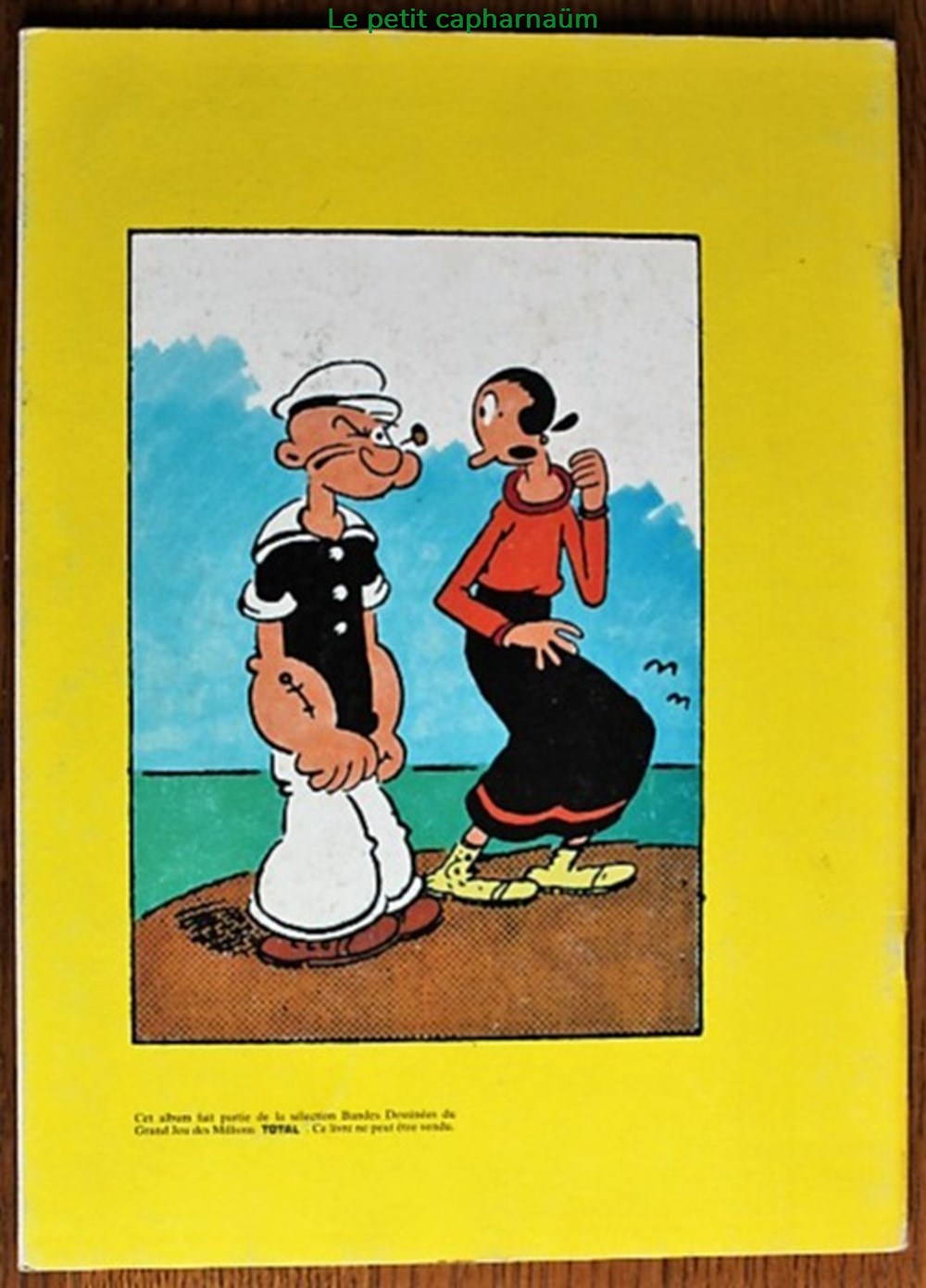 Popeye (Edition Futuropolis) - 2 - Popeye et son popa - Rééd. Publicitaire Total 1988 livres bd revues bandes dessinees popeye edition futuropolis 2 popeye et son popa reed publicitaire total 1988