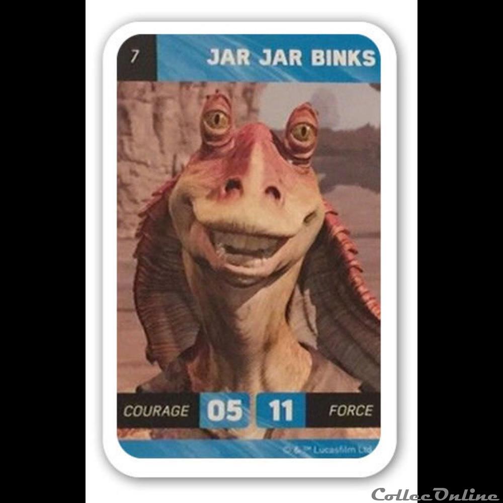 07 - Jar Jar Binks jeux jouet jeu de carte collectionner 07 jar jar binks
